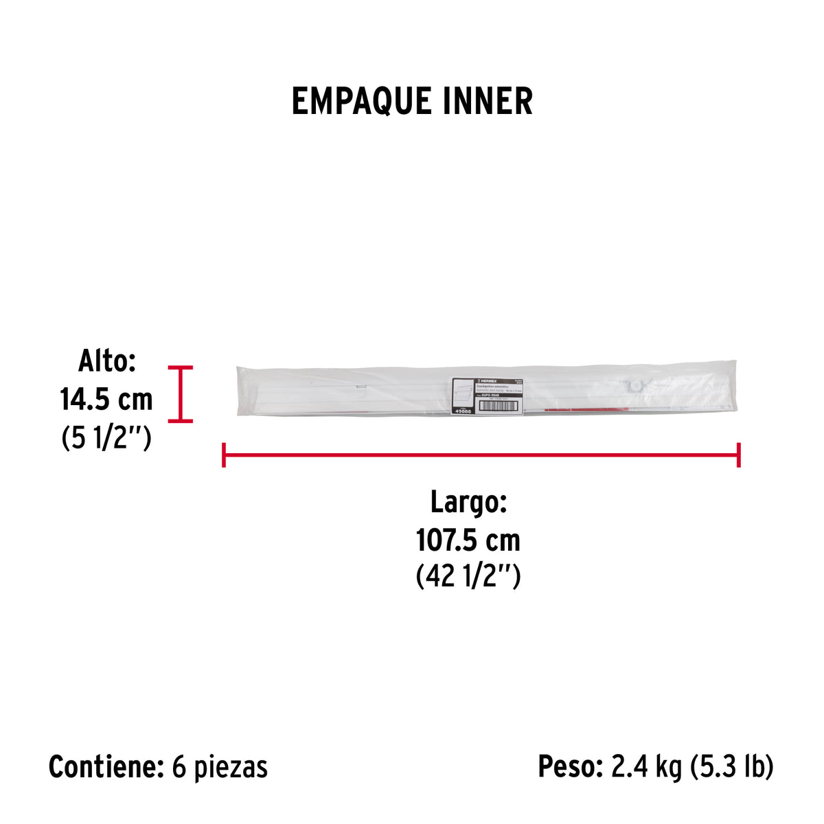 Guardapolvo automático 90 cm blanco