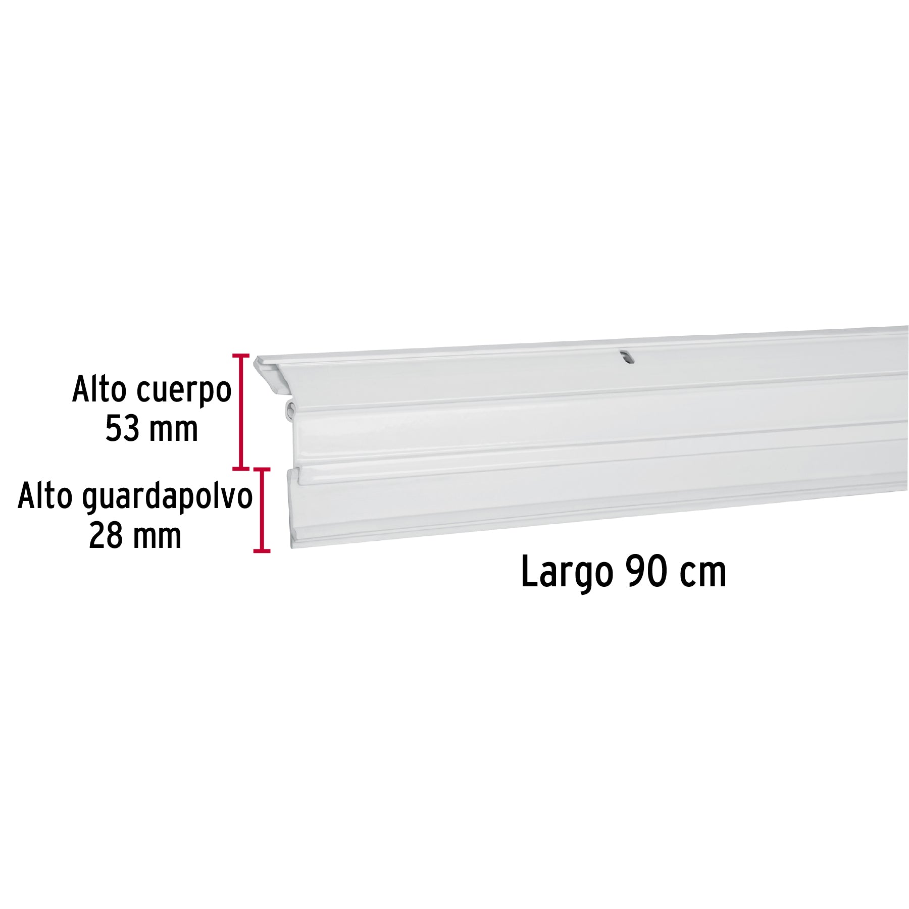 Guardapolvo automático 90 cm blanco