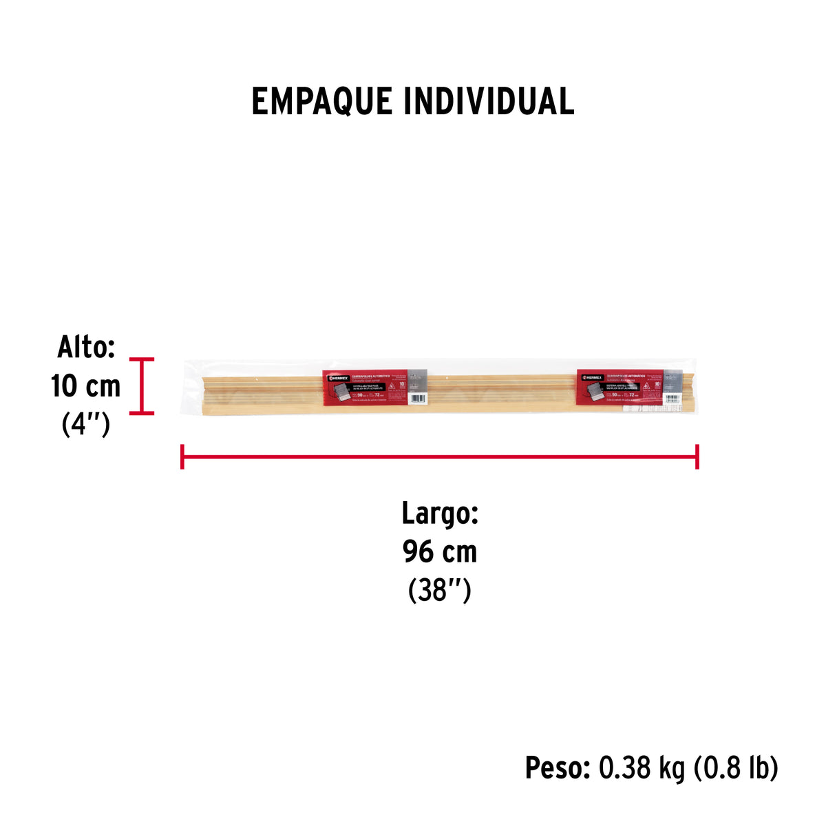 Guardapolvo automático 90 cm dorado