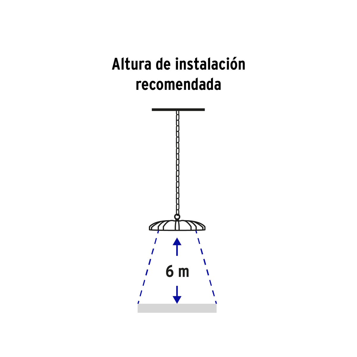Luminario de LED 100 W High Bay, Volteck
