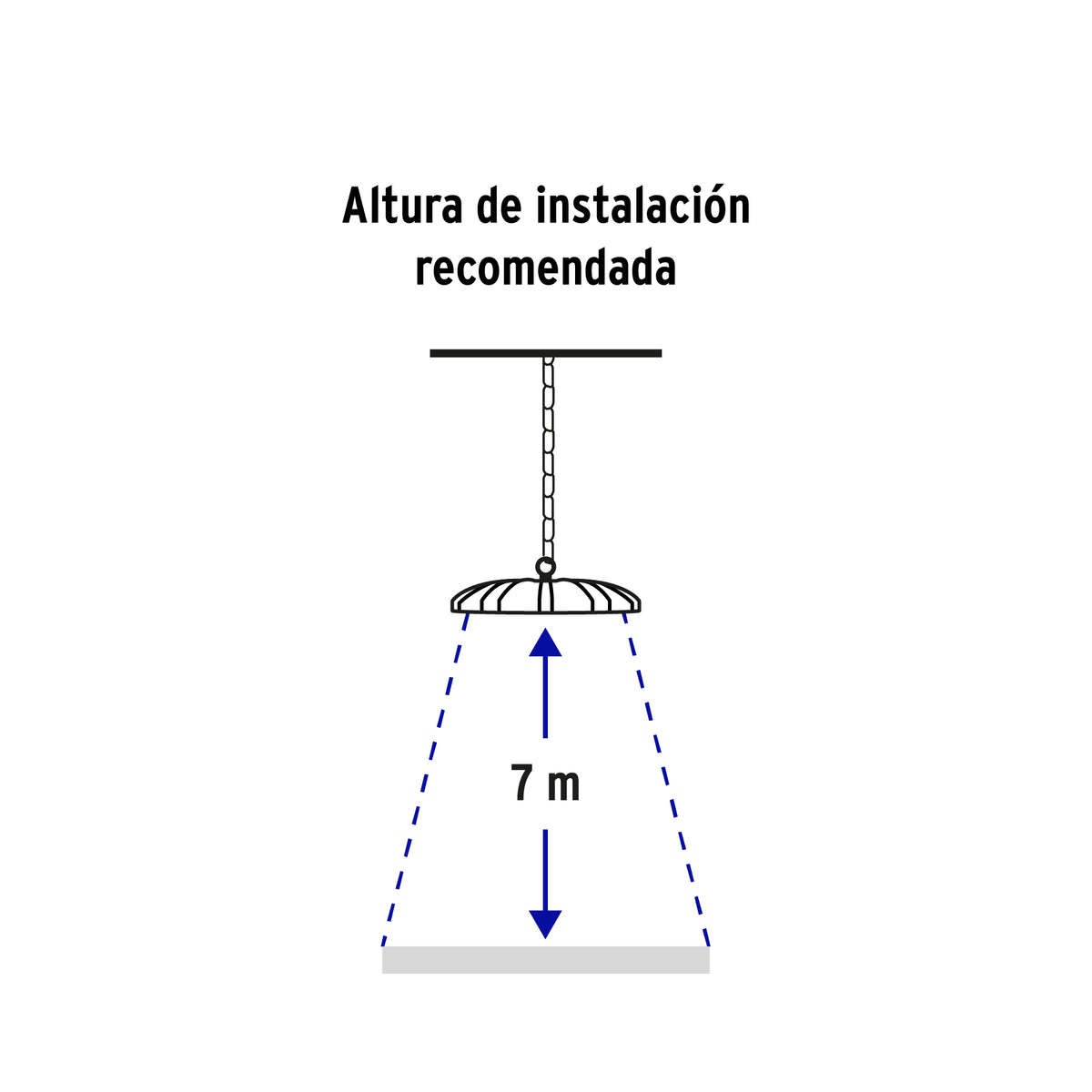 Luminario de LED 150 W High Bay, Volteck