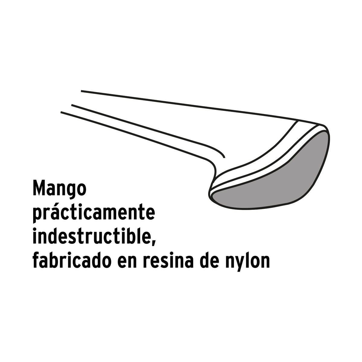 Tajadera, 4 lb, mango nylon 36"