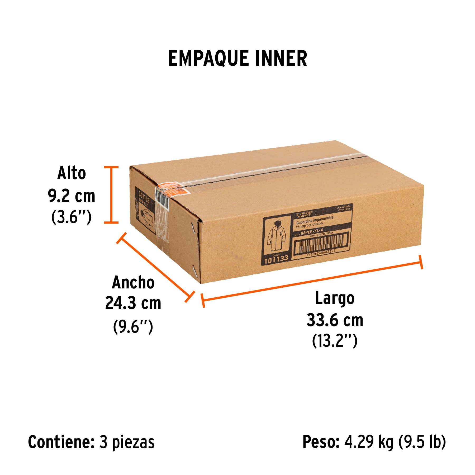 Gabardina impermeable, PVC/poliéster/PVC, 0.35 mm XG, Expert