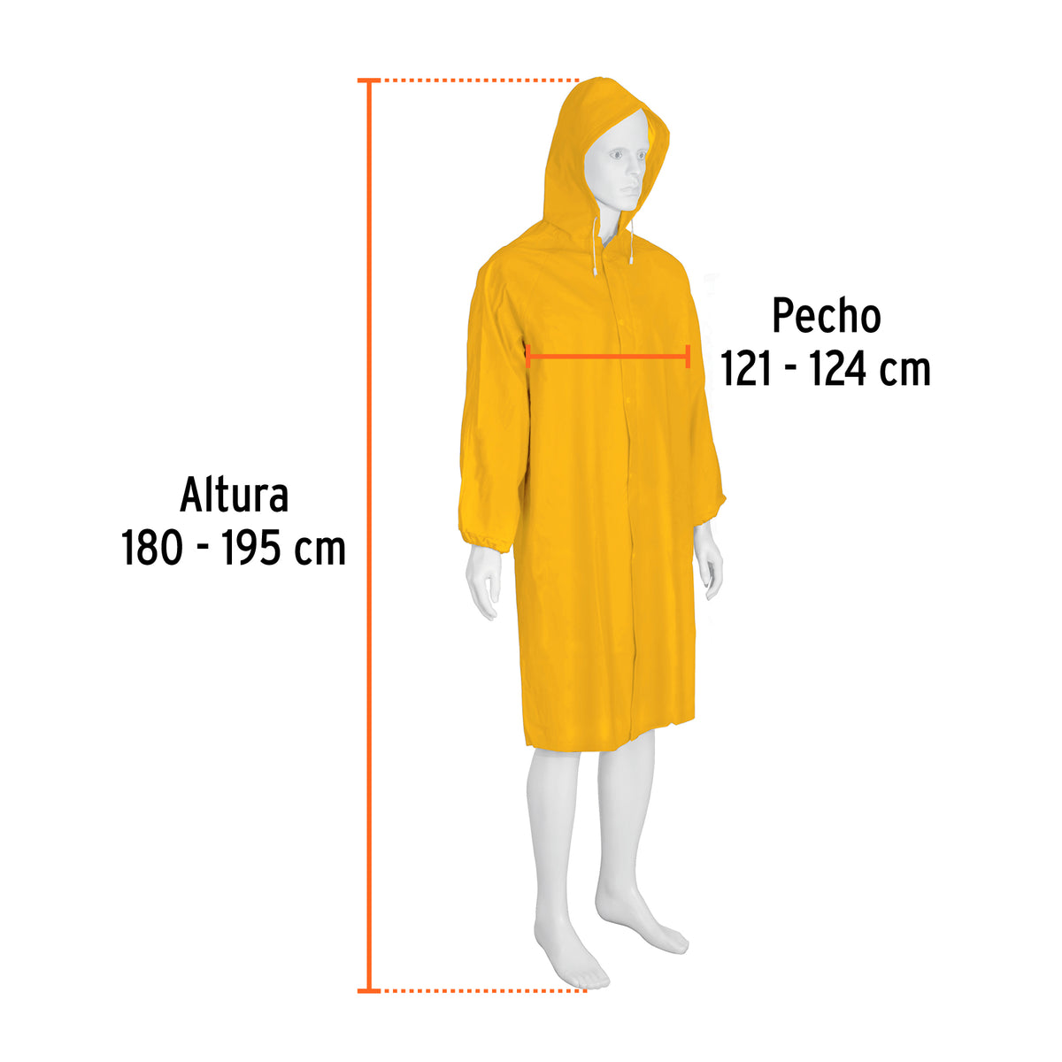 Gabardina impermeable, PVC/poliéster/PVC, 0.35 mm XG, Expert