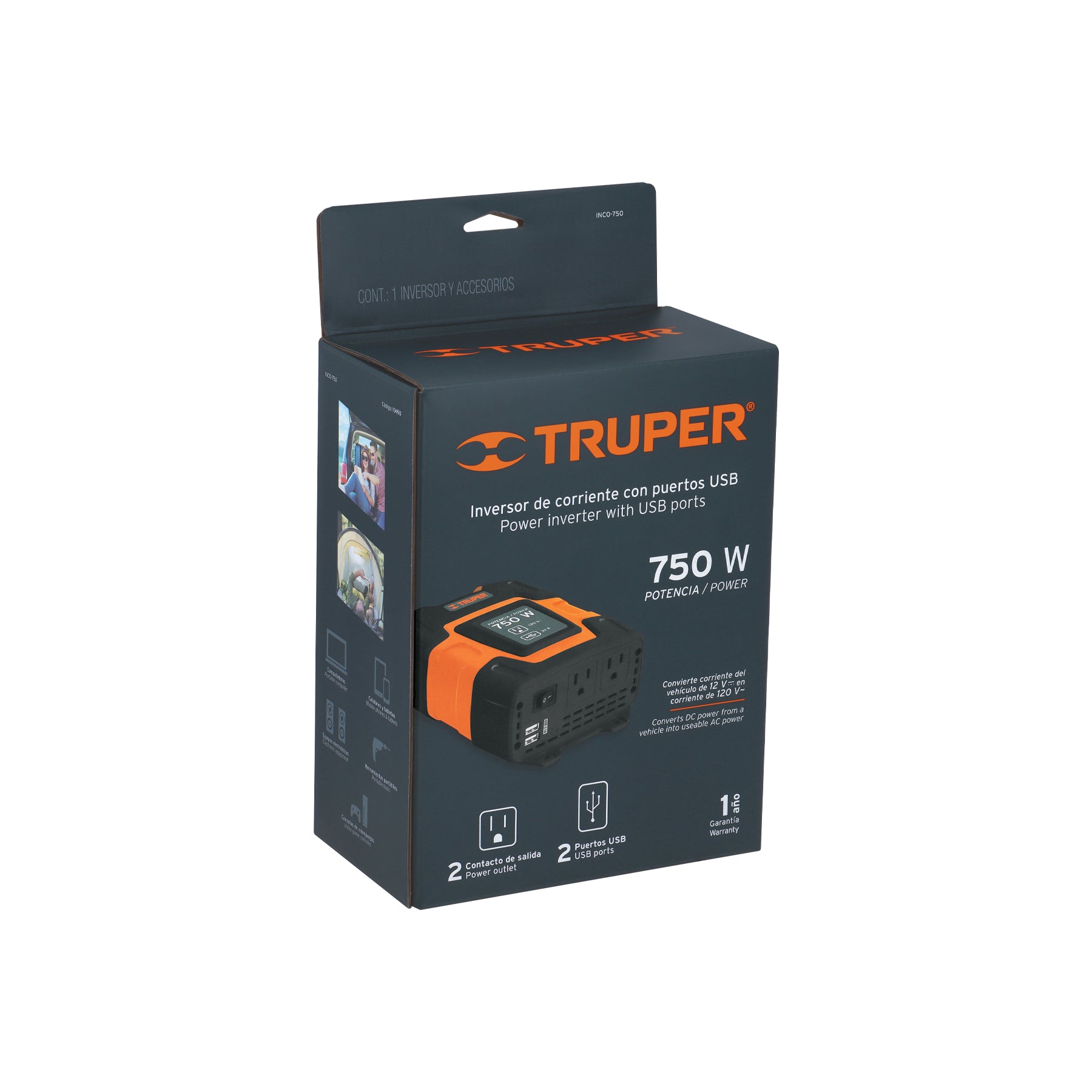 Inversor de corriente de 750 W