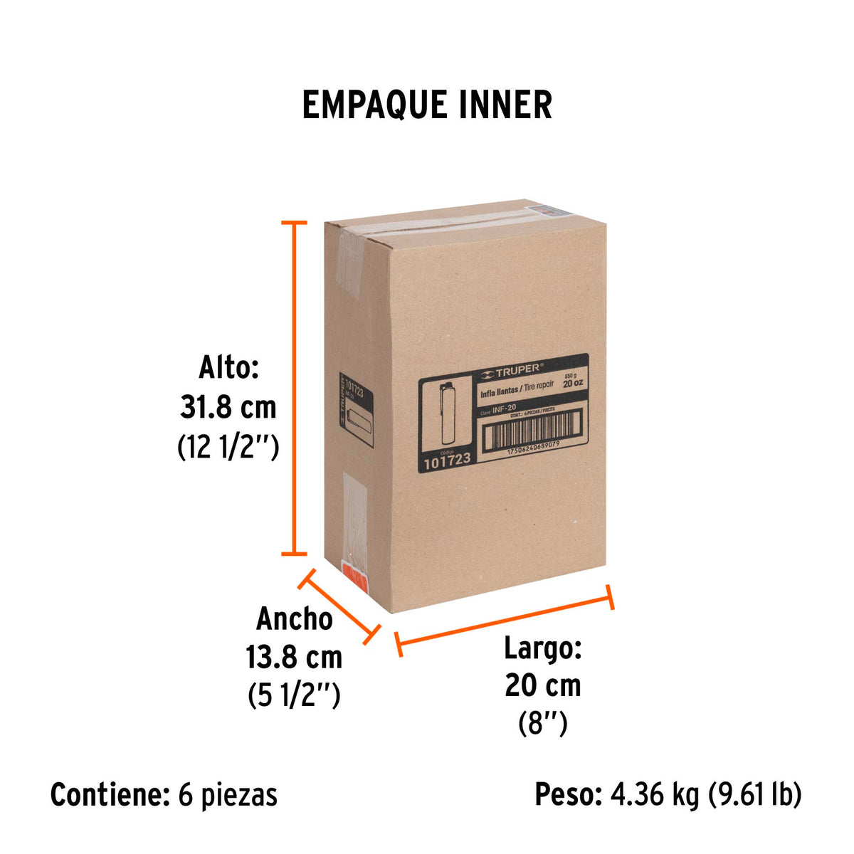 Inflallantas 600 ml