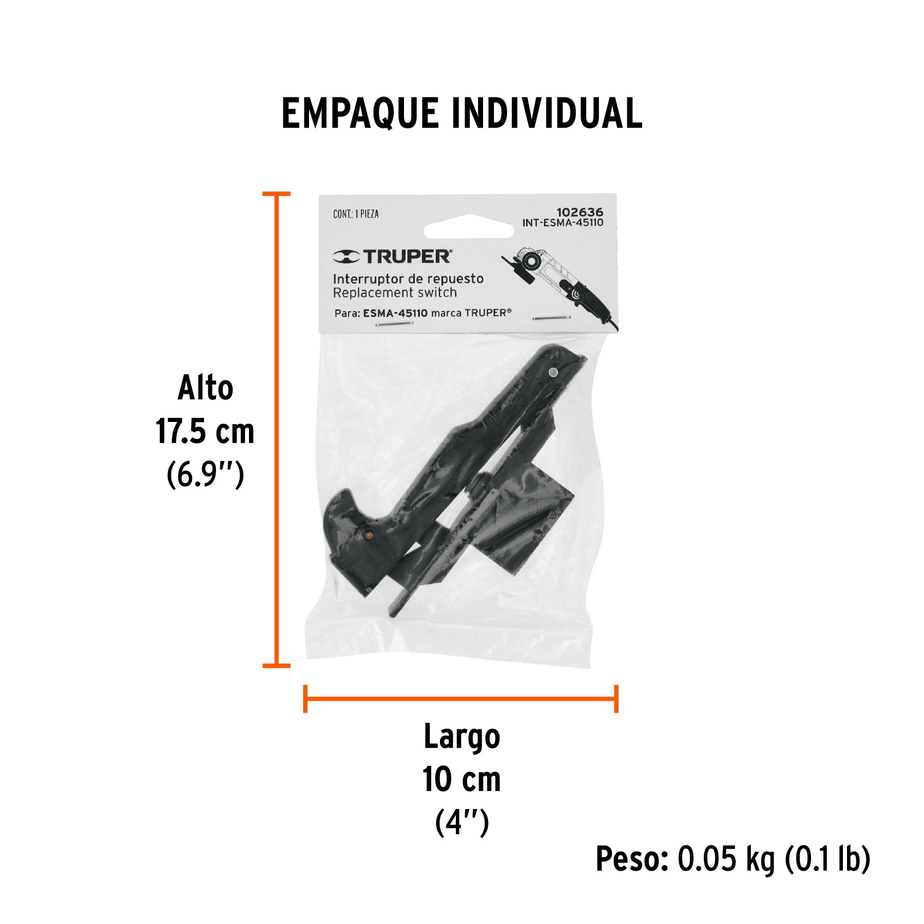 Interruptor de repuesto para ESMA-45110, Truper