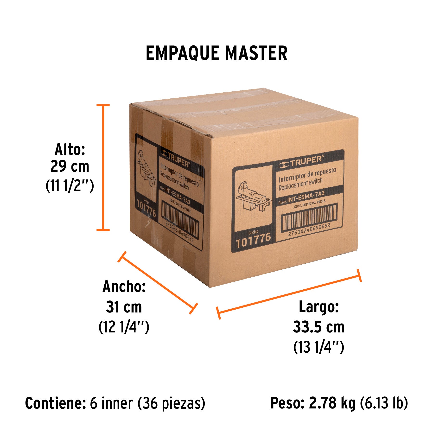 INTERRUPTOR DE REPUESTO PARA ESMA-7A3, TRUPER