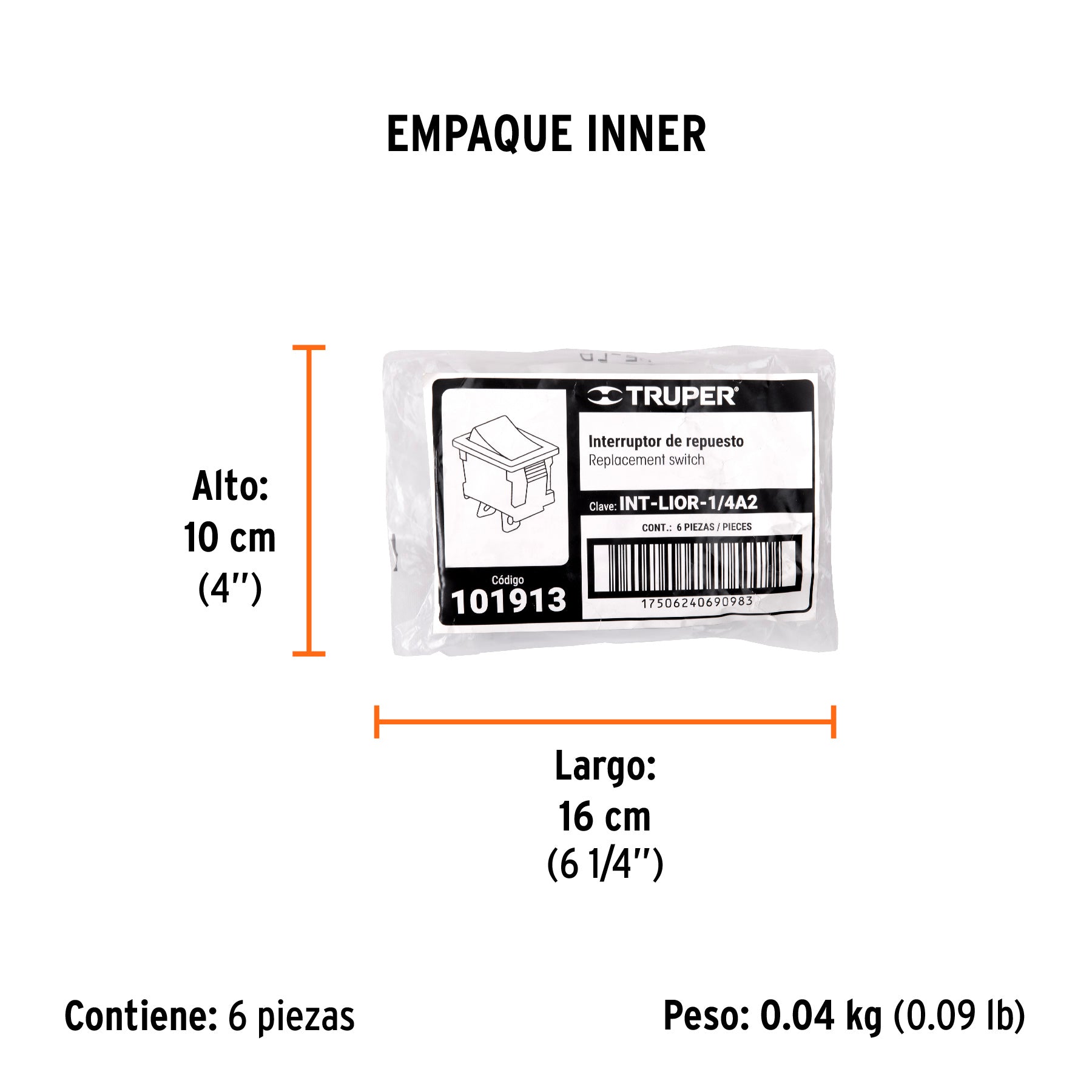 Interruptor de repuesto para LIOR-1/4A2