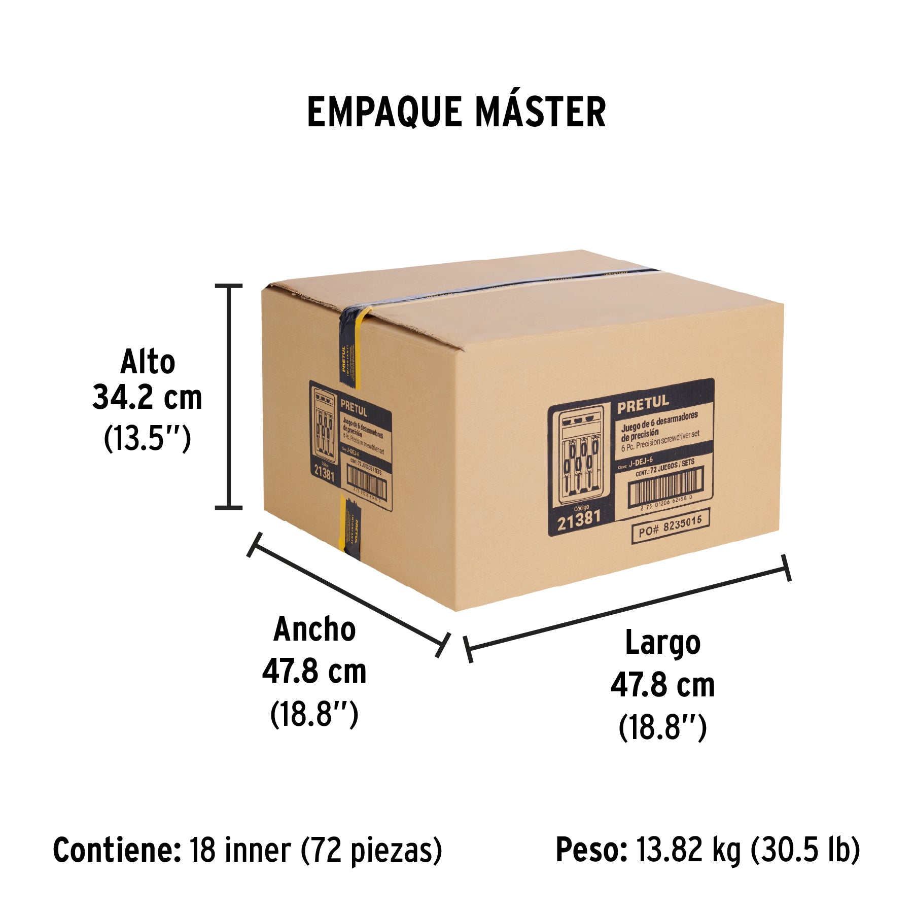 Juego con desarmadores de precisión, 6 piezas, Pretul
