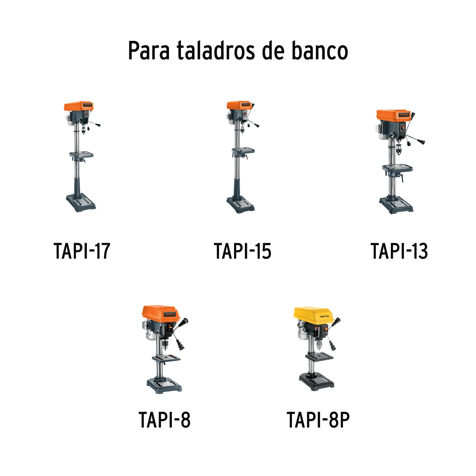 Juego de 8 brocas clavacote para madera, Truper