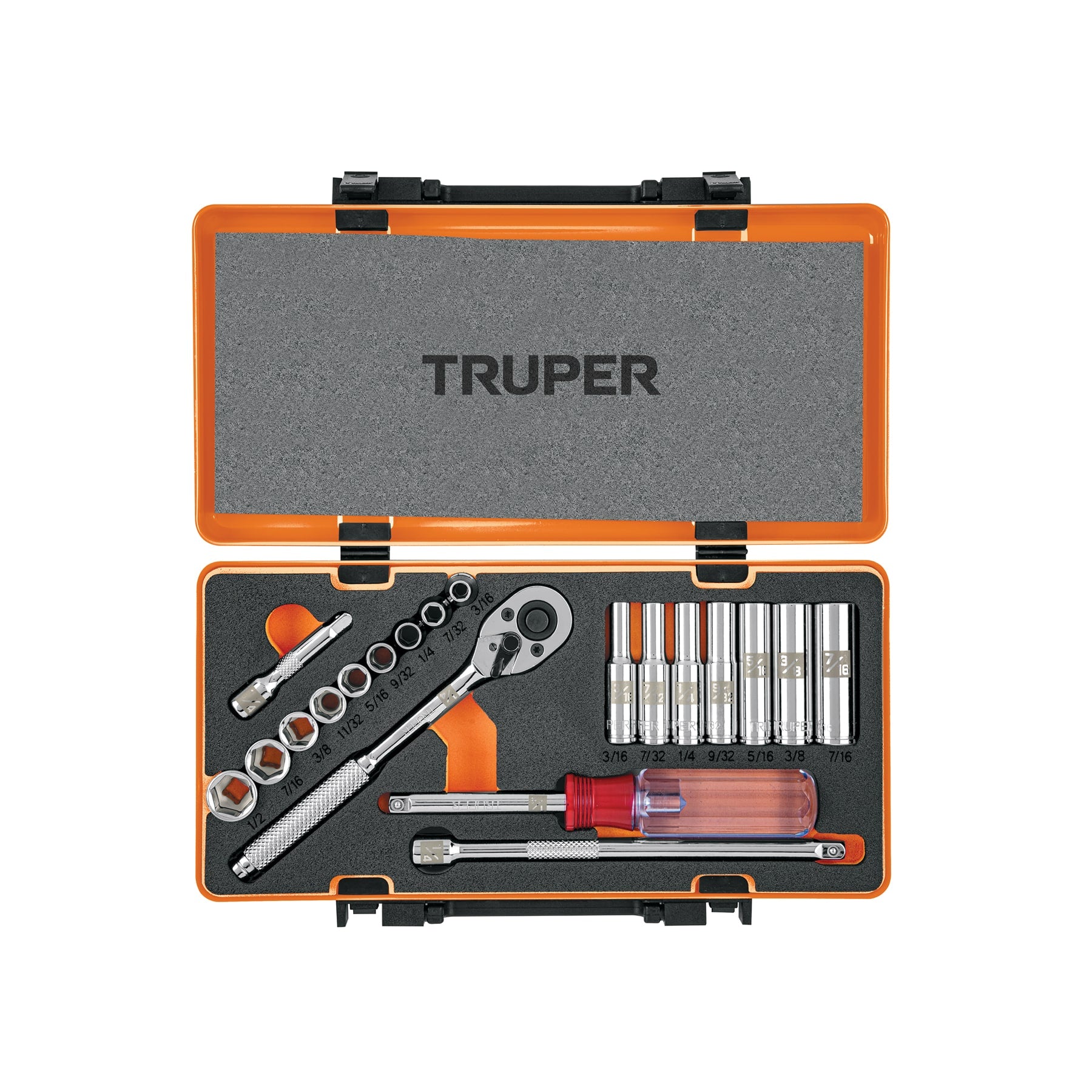 Juego de autoclé, cuadro 1/4", 20 piezas, Standard