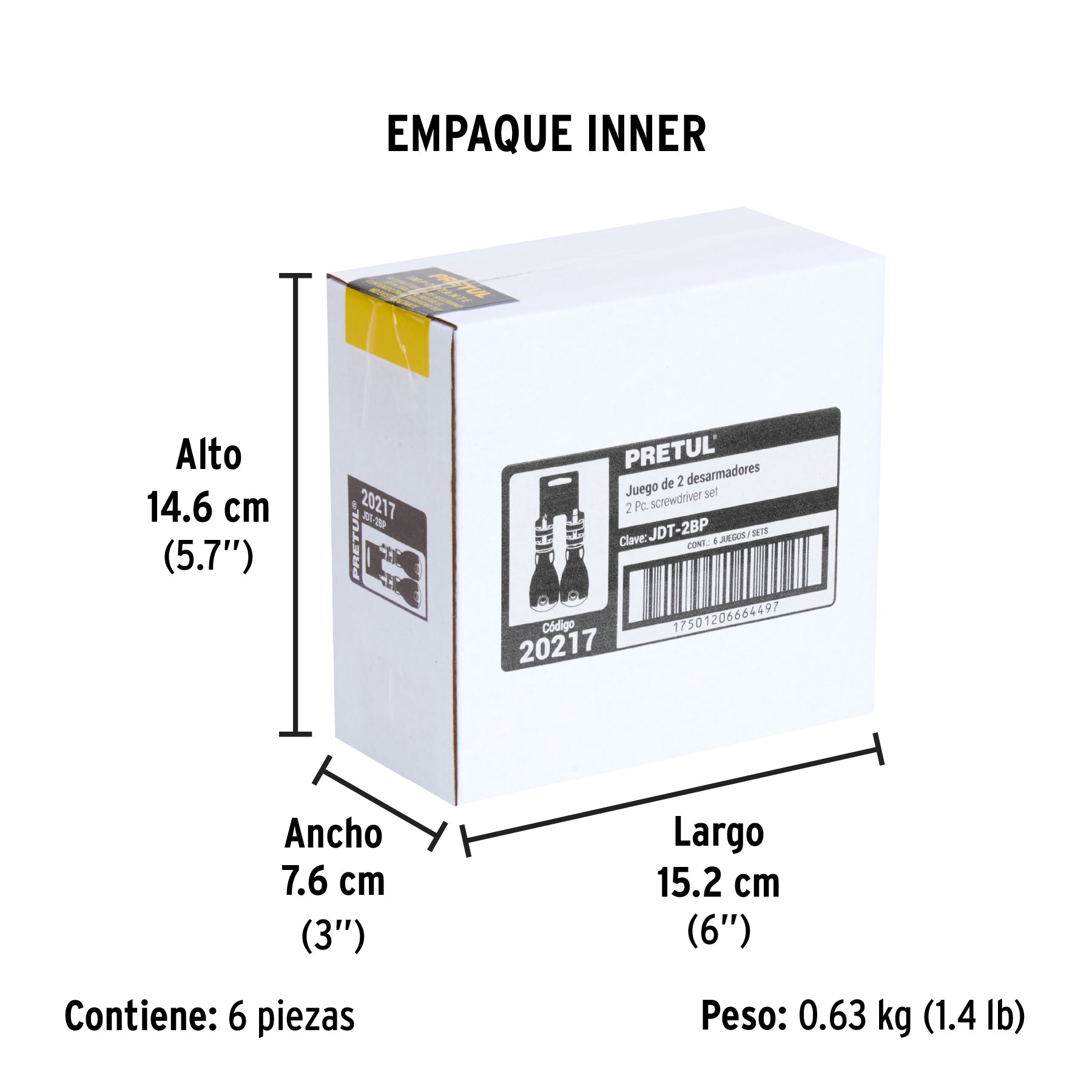 Juego desarmadores, tipo trompo, 2 pzas,comfort grip, pretul