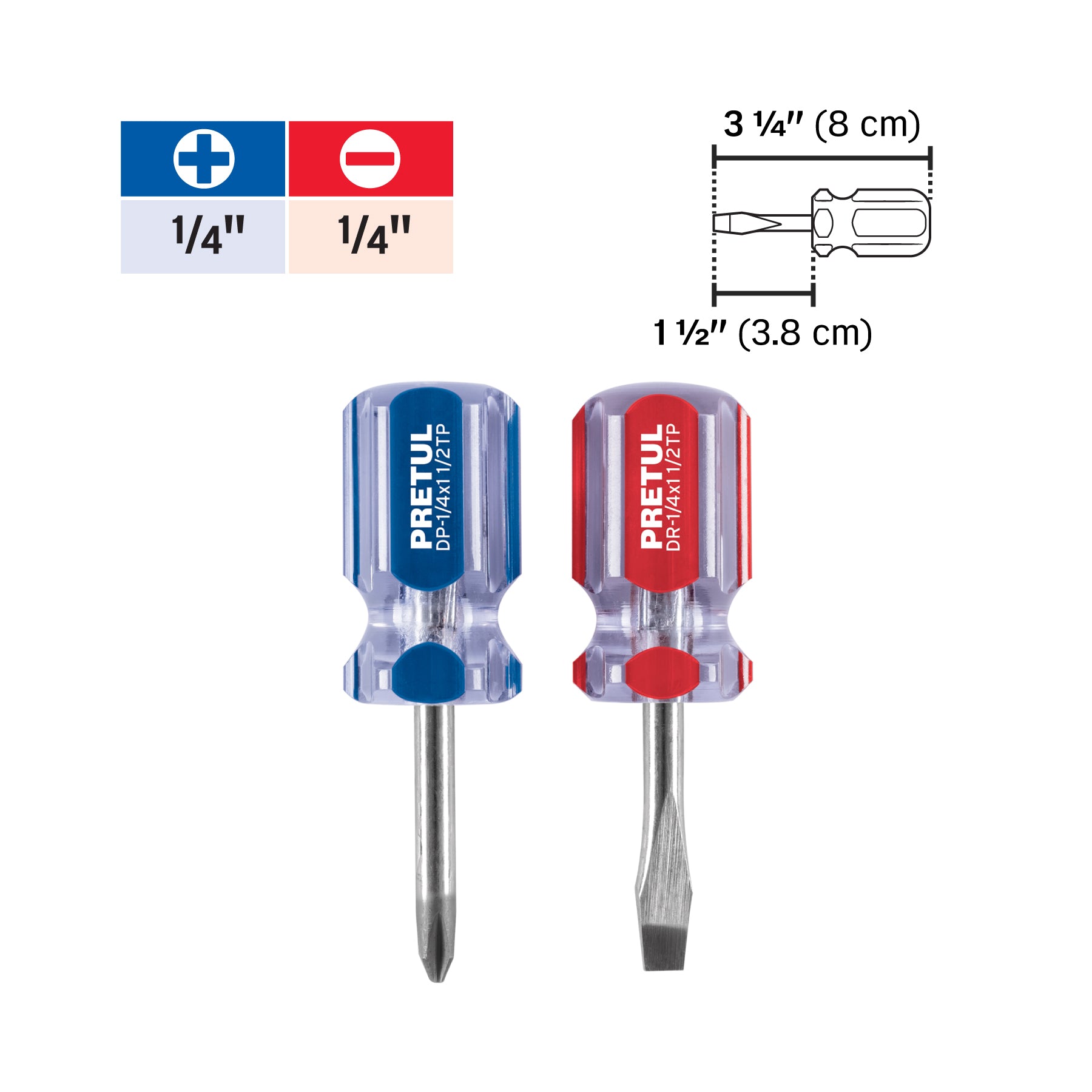 Juego desarmadores, tipo trompo, 2 piezas, pvc, pretul