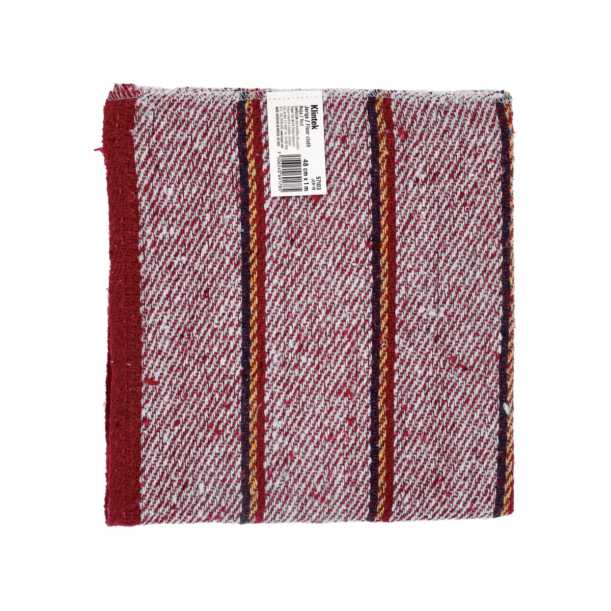 Jerga sarga gruesa de 1 m x 48 cm, roja