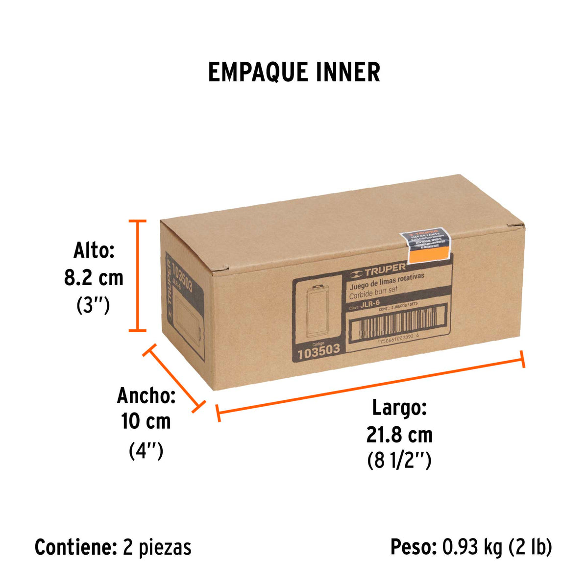 Juego de 6 Limas rotativas, TRUPER