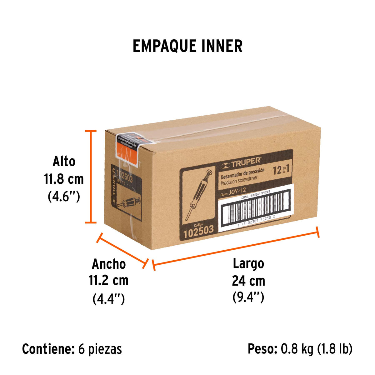 Desarmador de joyero multi puntas 12 en 1, Truper