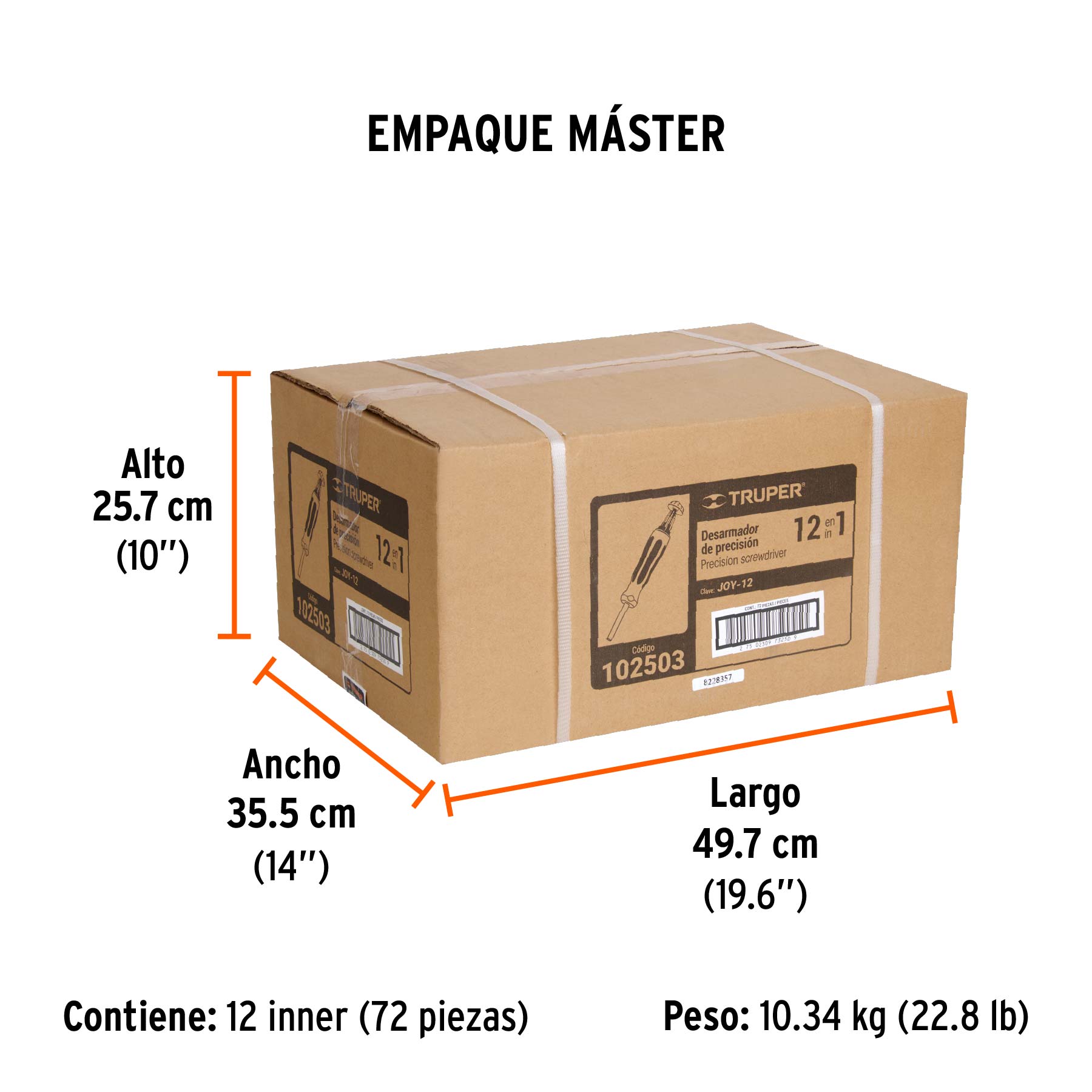 Desarmador de joyero multi puntas 12 en 1, Truper