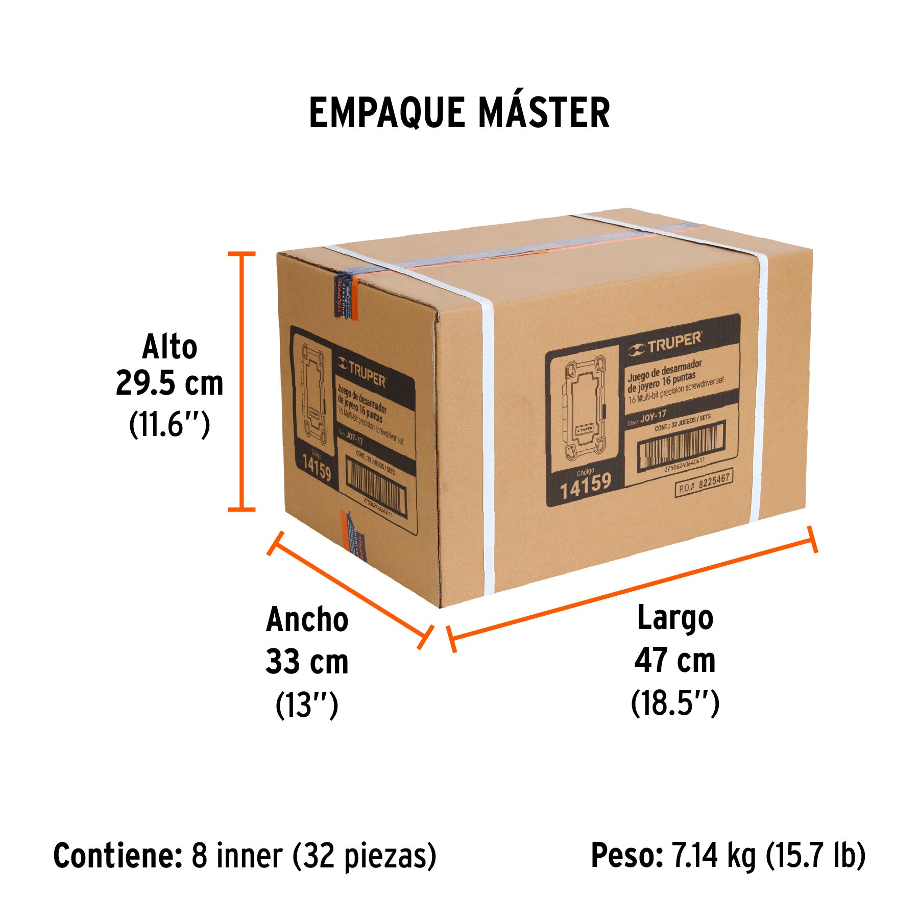 Juego desarmadores precisión, puntas intercambiables, 17pzas