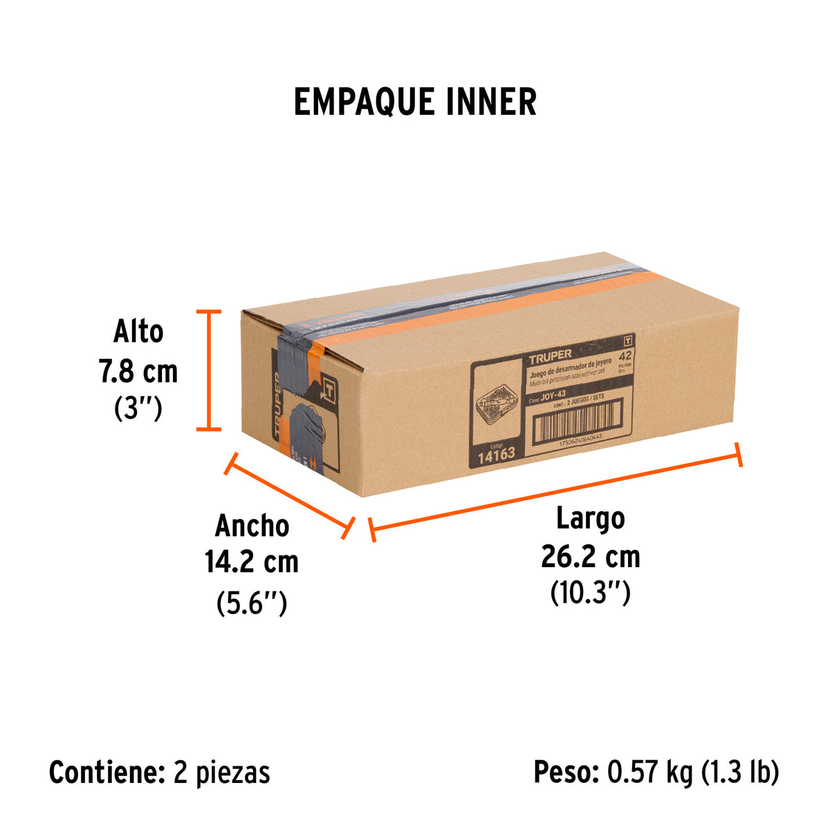Juego desarmadores de joyero, punta intercambiable,42pzas