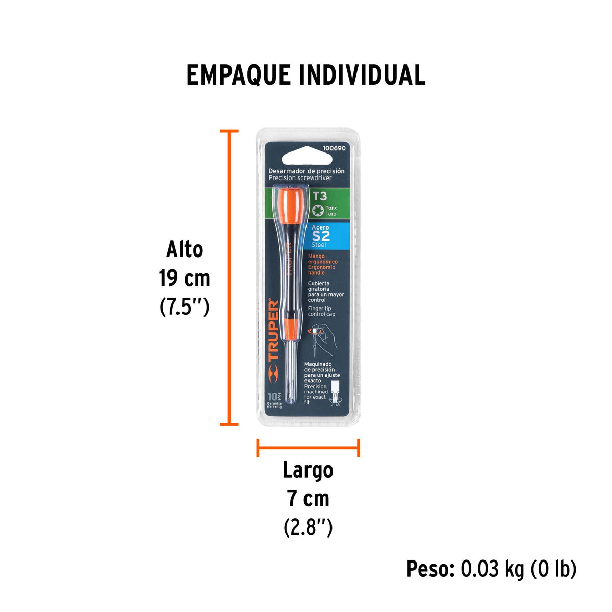 Desarmador de precisión torx T3