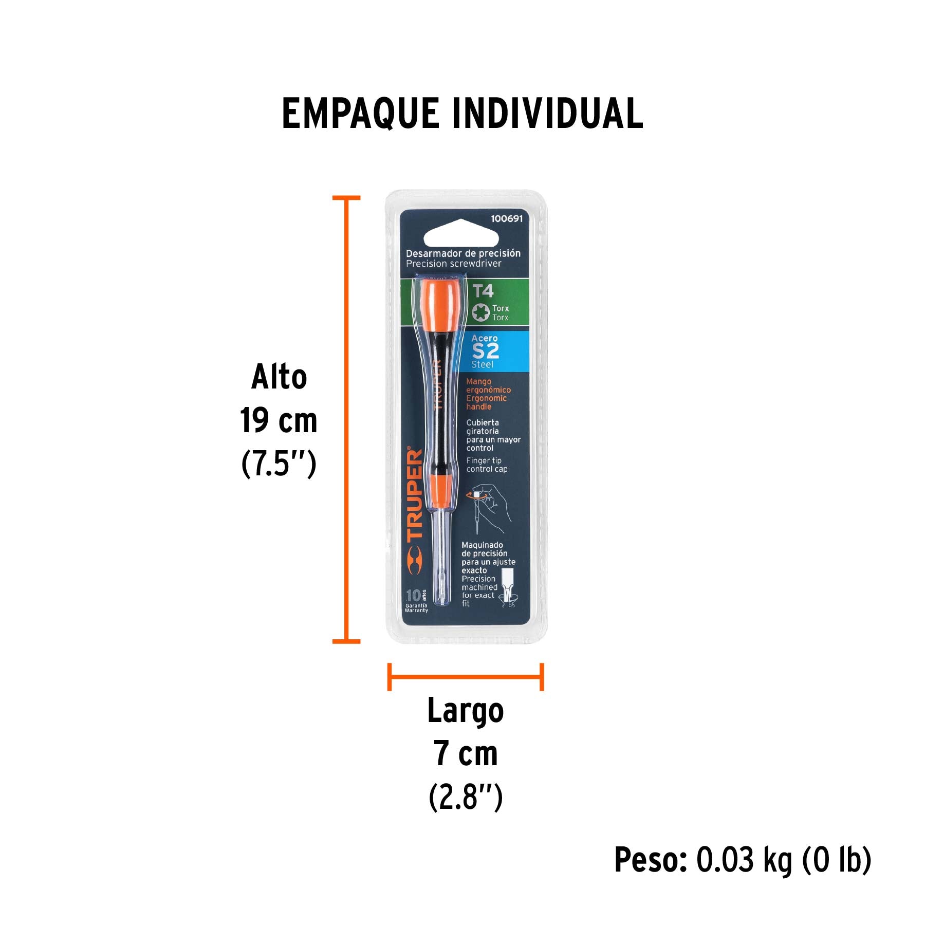 Desarmador de precisión torx T4