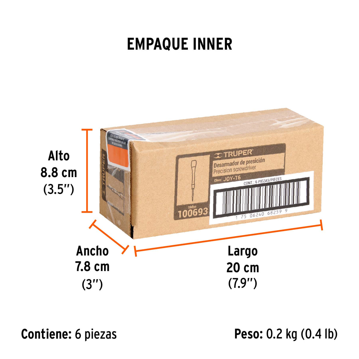 Desarmador de precisión torx T6