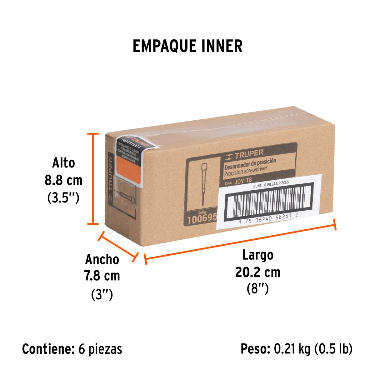 Desarmador de precisión torx T8