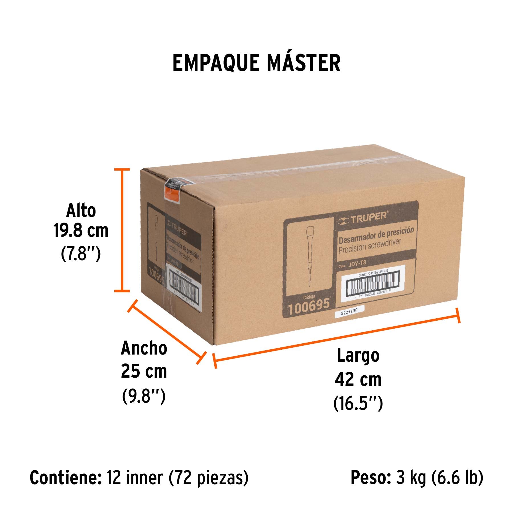 Desarmador de precisión torx T8