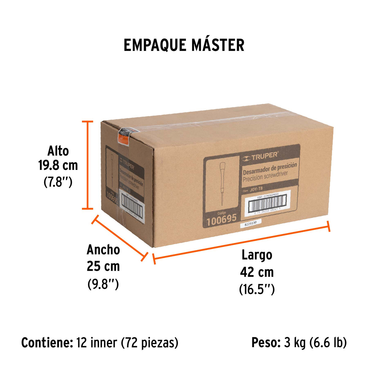 Desarmador de precisión torx T8