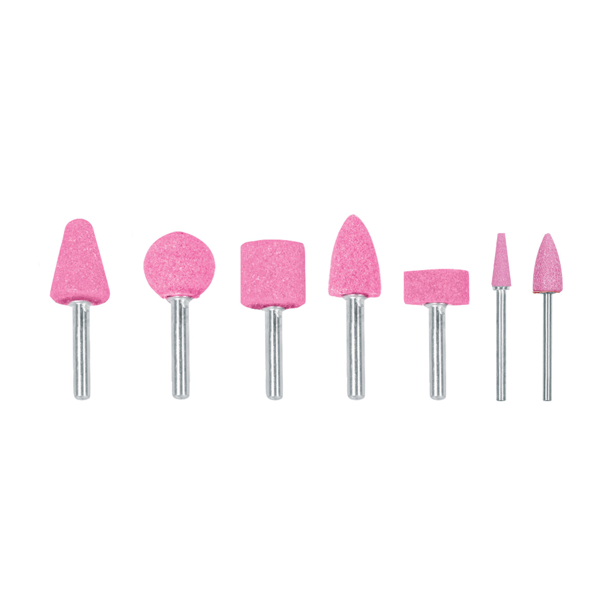 Juego de 5 piedras montadas zanco 1/4" y 1/8",uso general