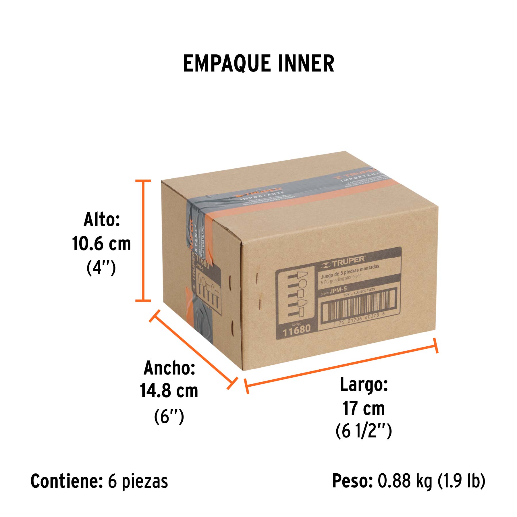 Juego piedras para montar, 5 piezas