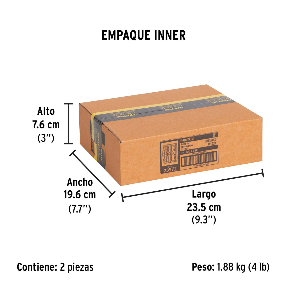 Juego de dados, 81 piezas, Pretul
