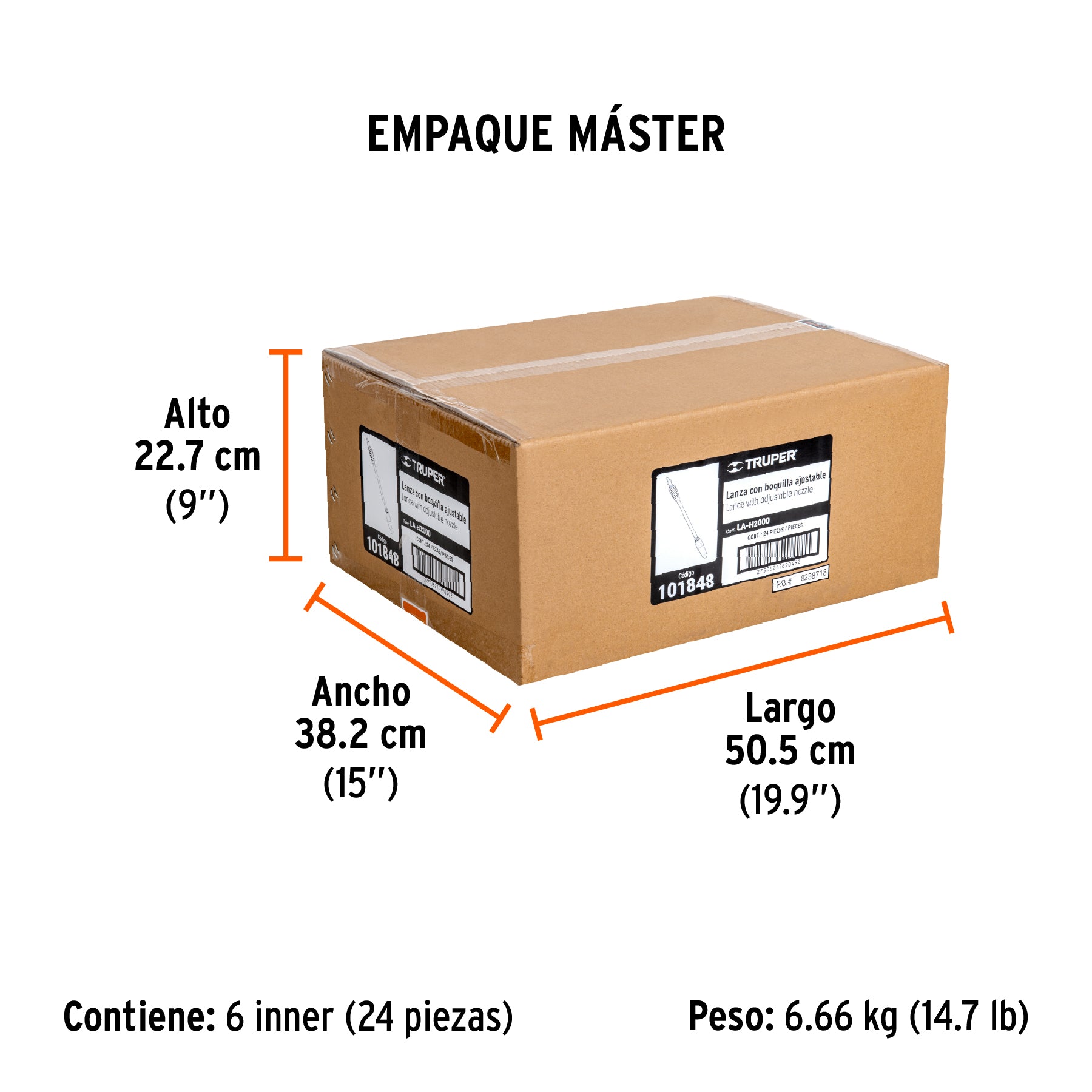 Lanza ajustable para HILA-2000, Truper