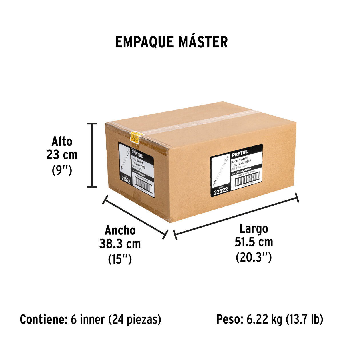 Lanza Ajustable para LAVA-1500P