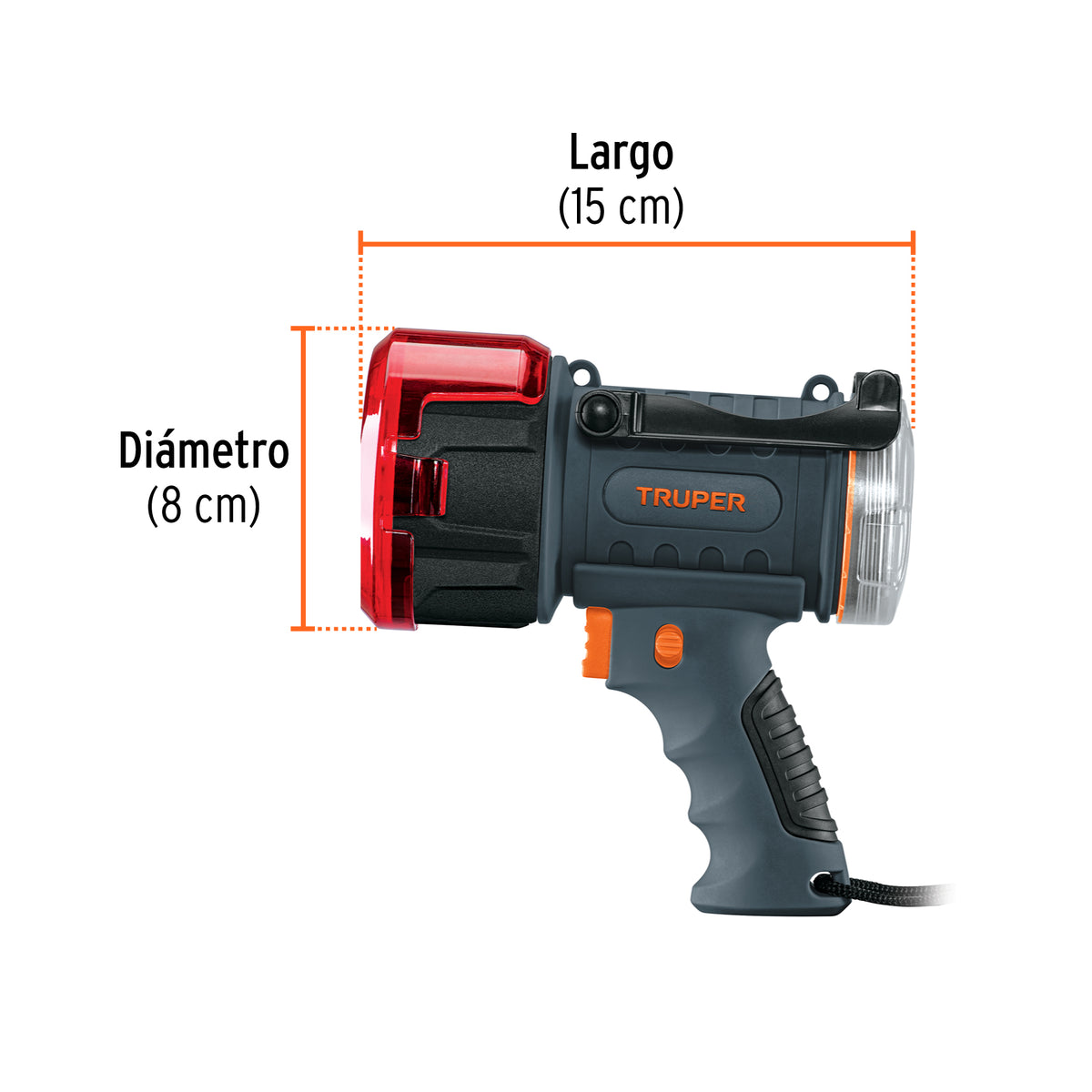 Lámpara de LED 900 lm recargable alta potencia, Truper