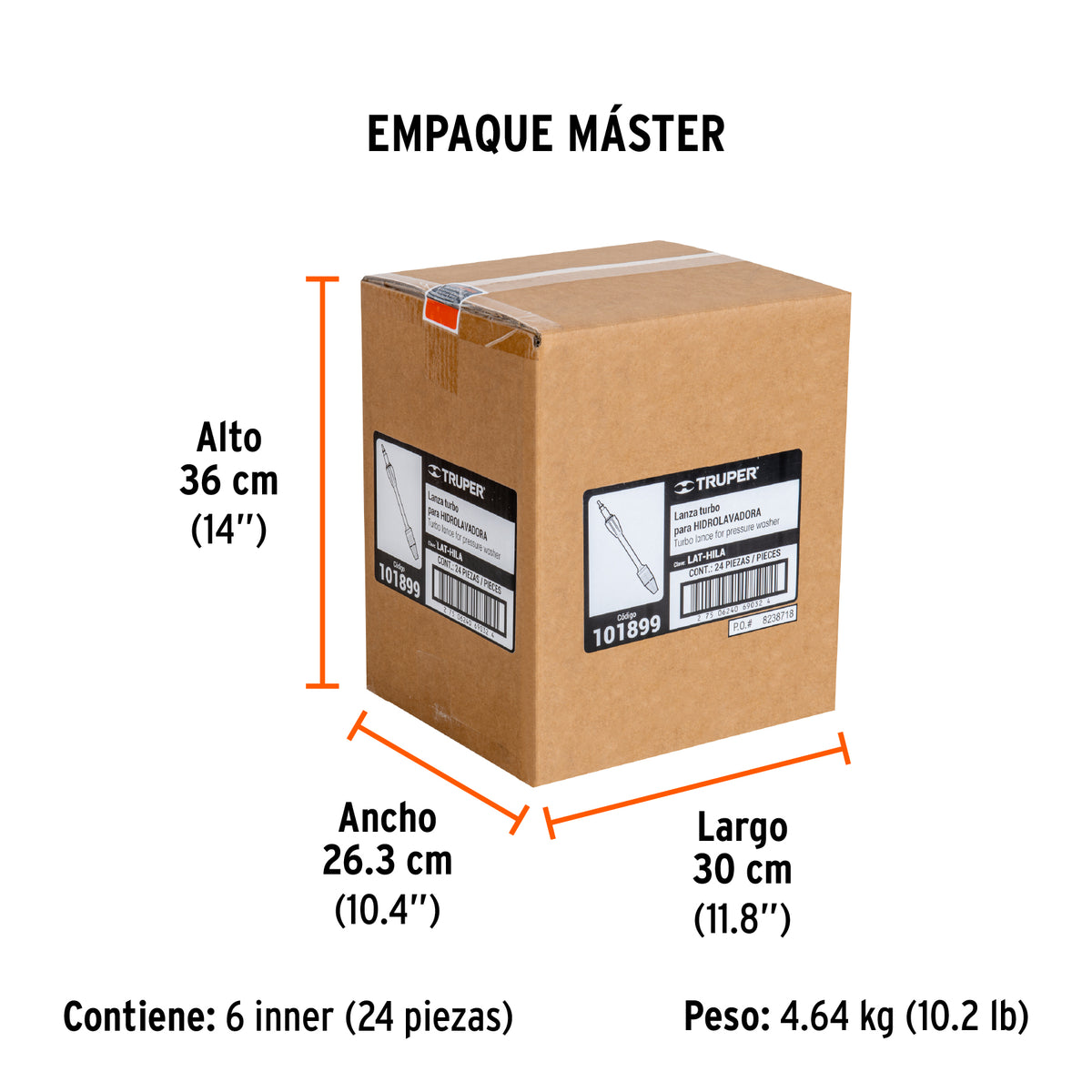 Lanza turbo para HILA-1500/HILA-1800, Truper