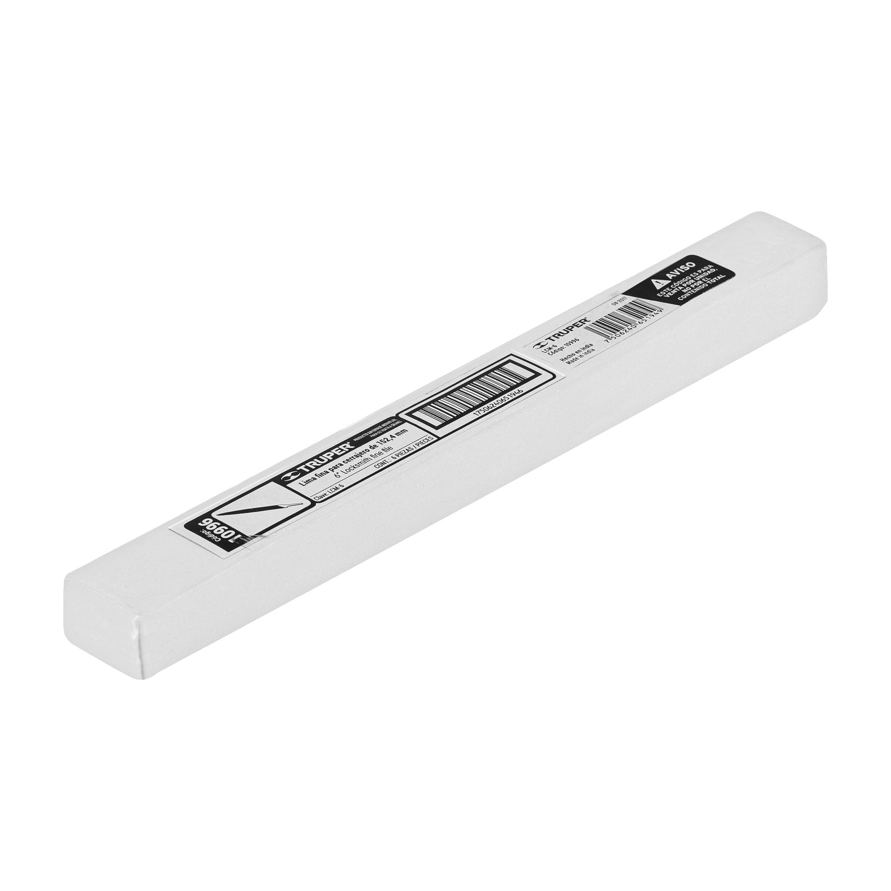 Lima para cerrajero, fina, 6"
