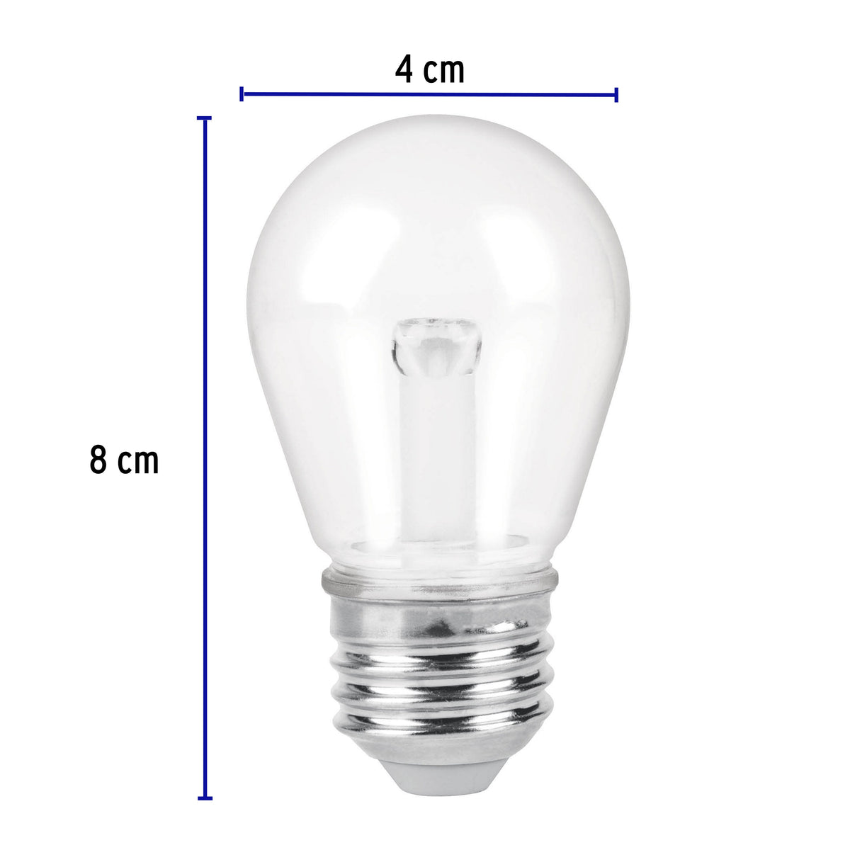 Lámpara LED S14 de 1 W, luz cálida