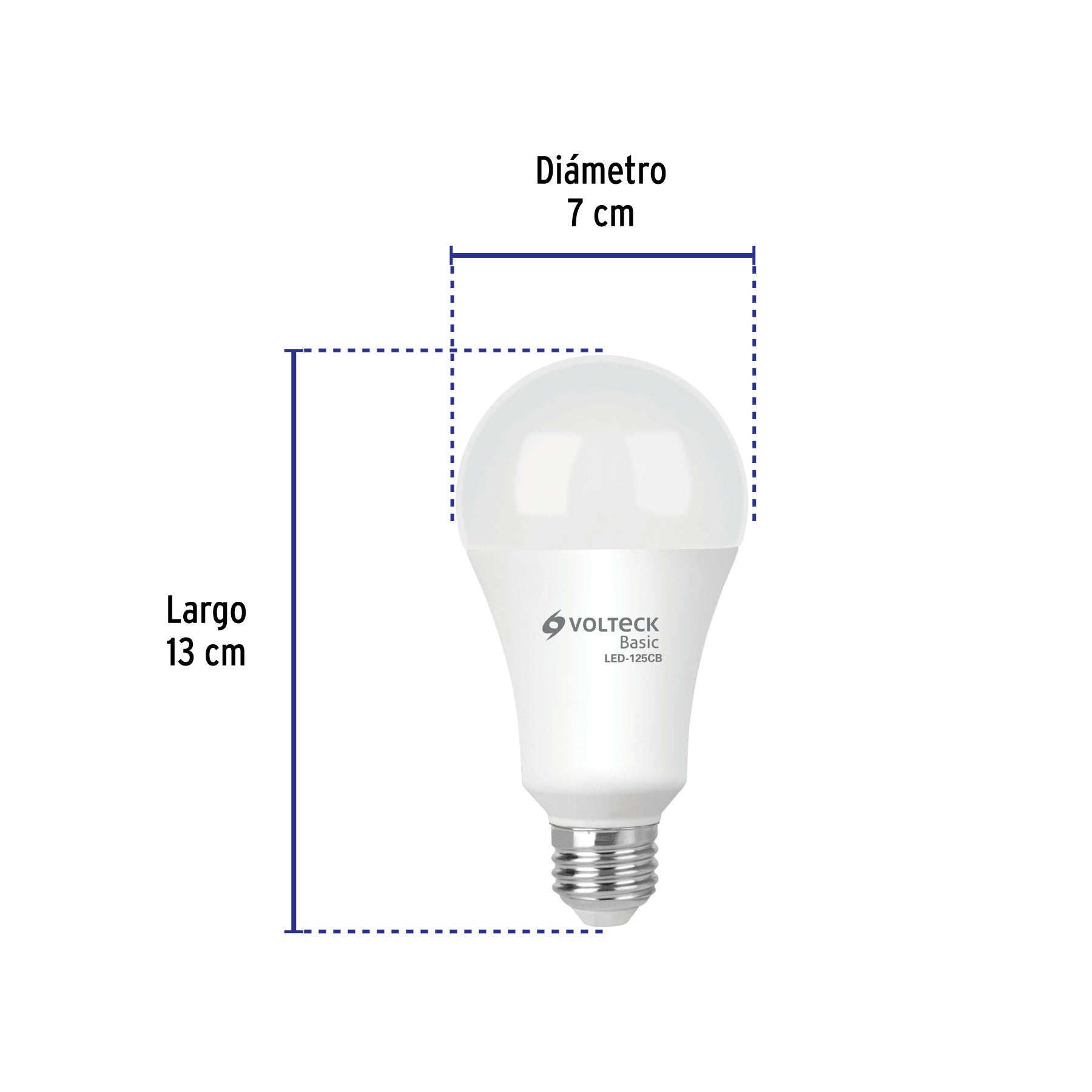 Lámpara de LED tipo bulbo A22 16 W, luz cálida, caja, Basic