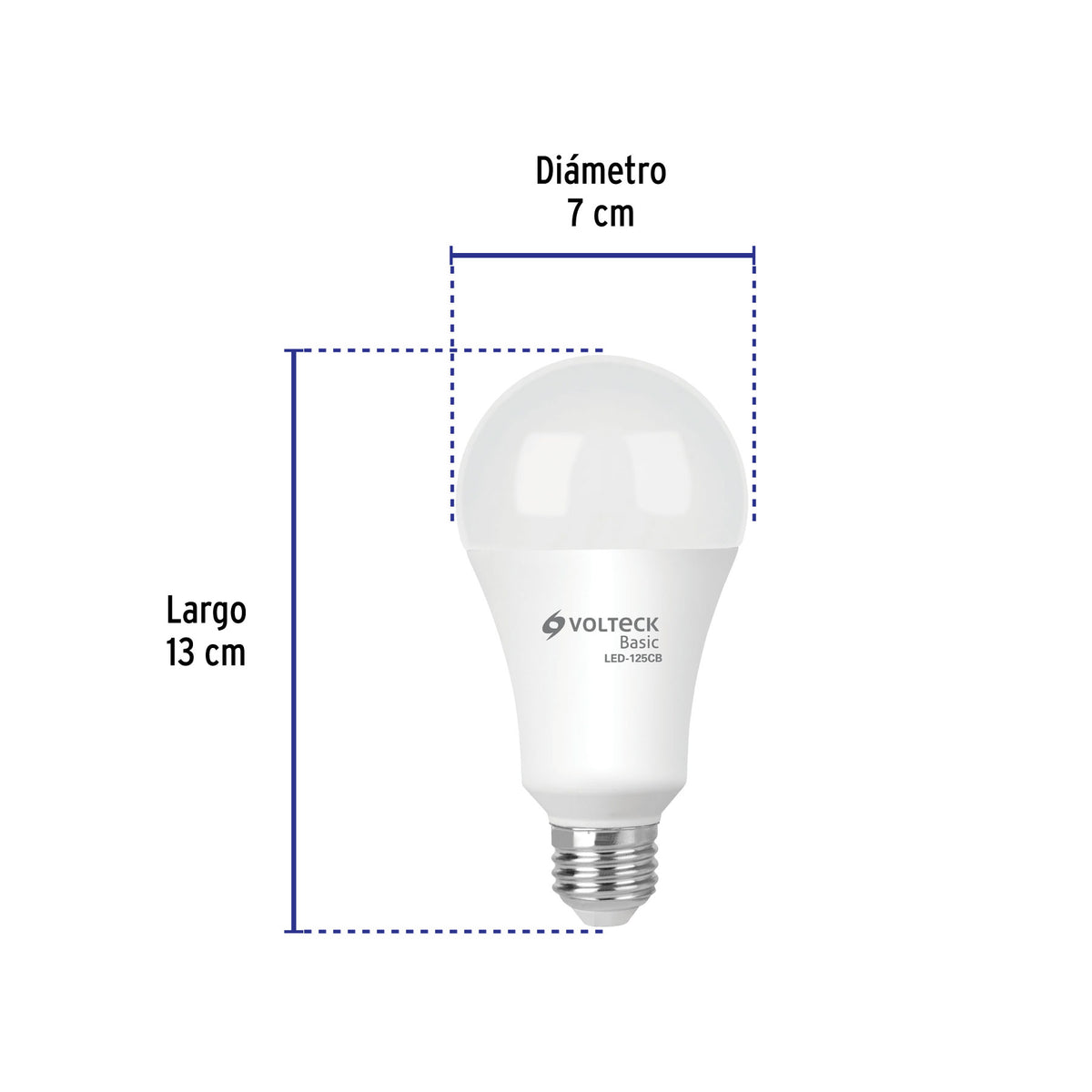 Lámpara de LED tipo bulbo A22 16 W, luz cálida, caja, Basic