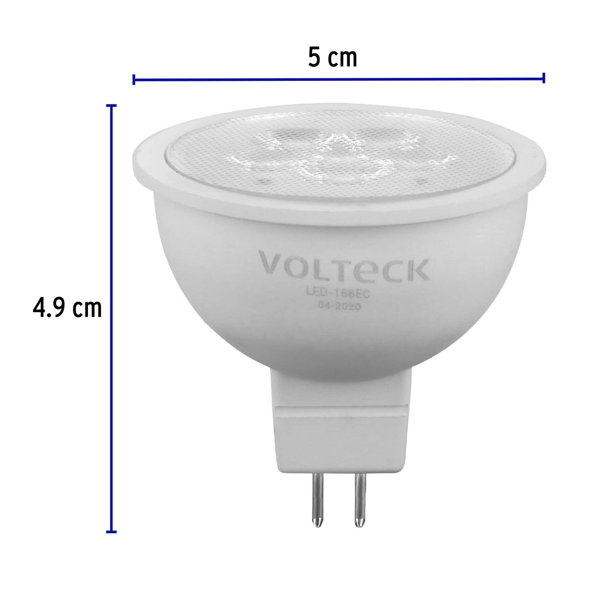Lámpara de Led, MR16, 127V, 6 W, luz cálida