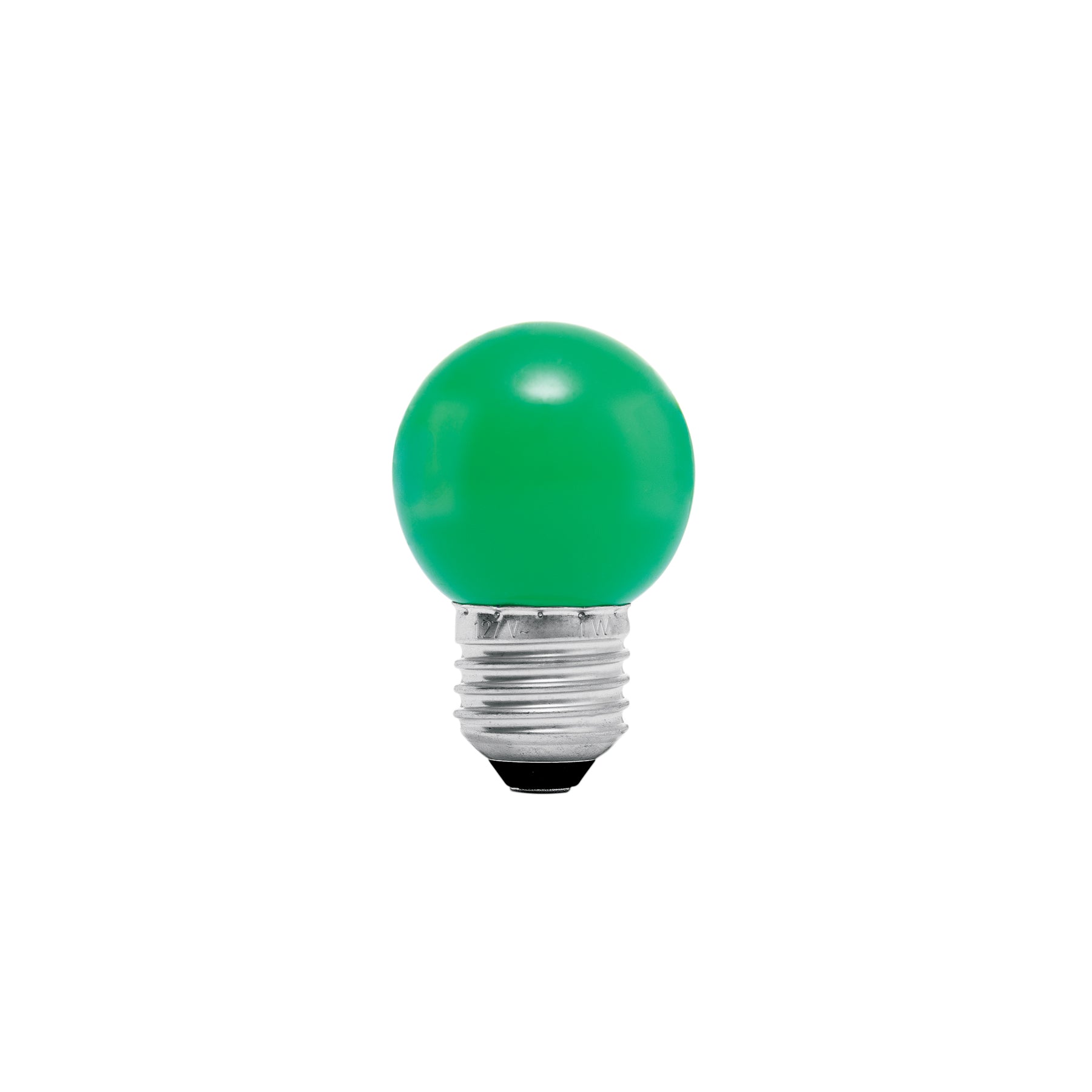 Lámpara de LED, G45, 127 V, 1 W, verde