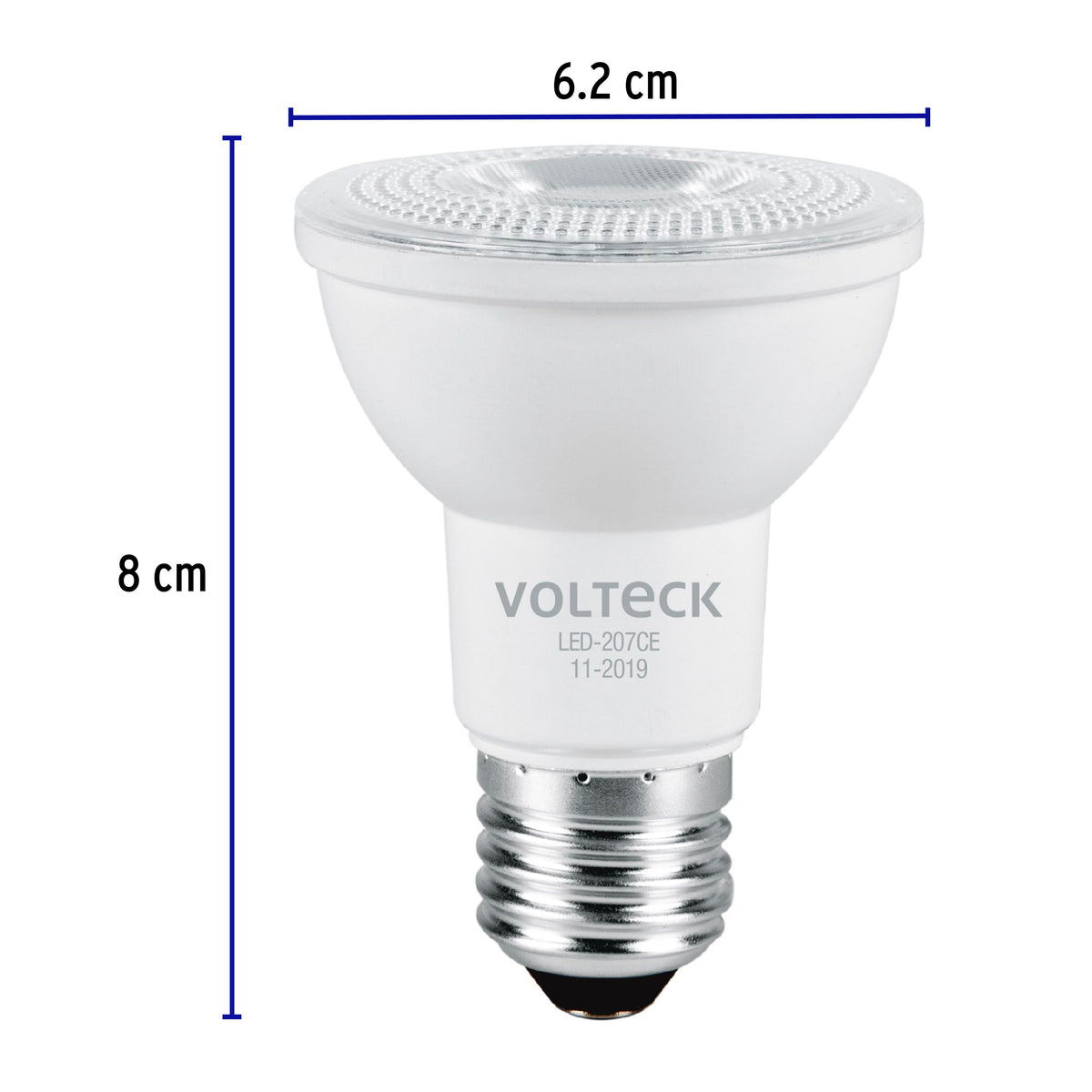 Lámpara de LED, PAR 20, 7 W, luz cálida
