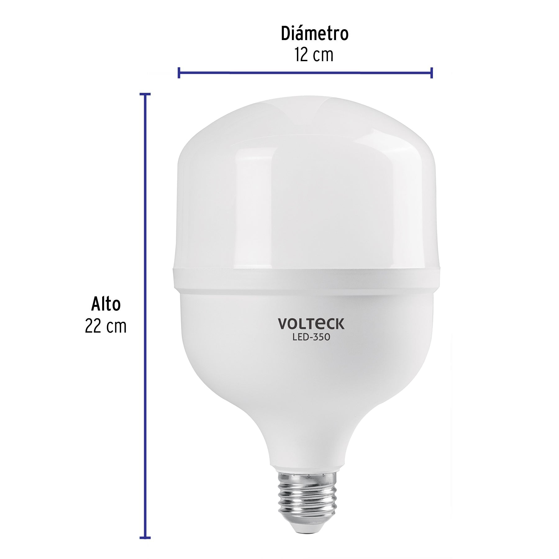 Lámpara de LED, alta potencia, E26, 40 W, luz de día