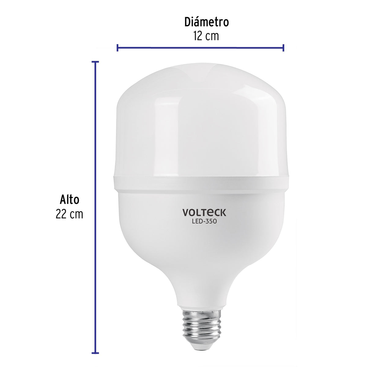 Lámpara de LED, alta potencia, E26, 40 W, luz de día
