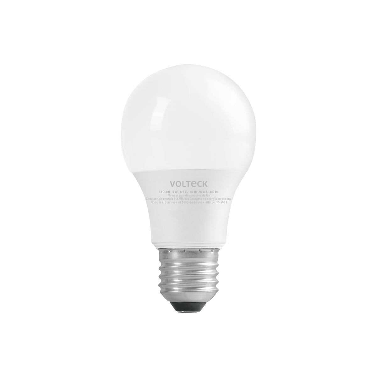 Lámpara de LED, A19, 6 W, luz de día