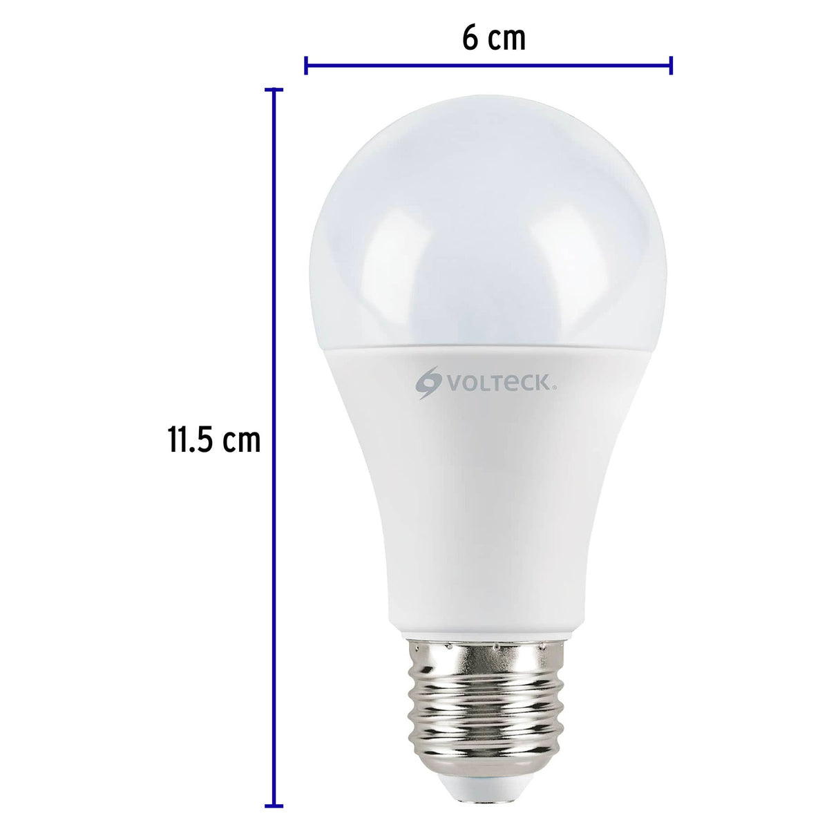 Foco de LED tipo bulbo, A19, 12 W, luz de día, 4 pzas caja