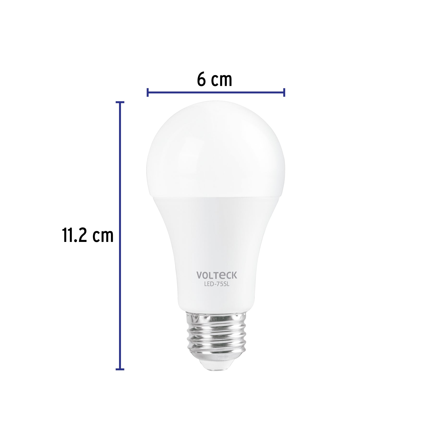 Lámpara LED tipo bulbo A19 10 W con sensor de luz, Volteck