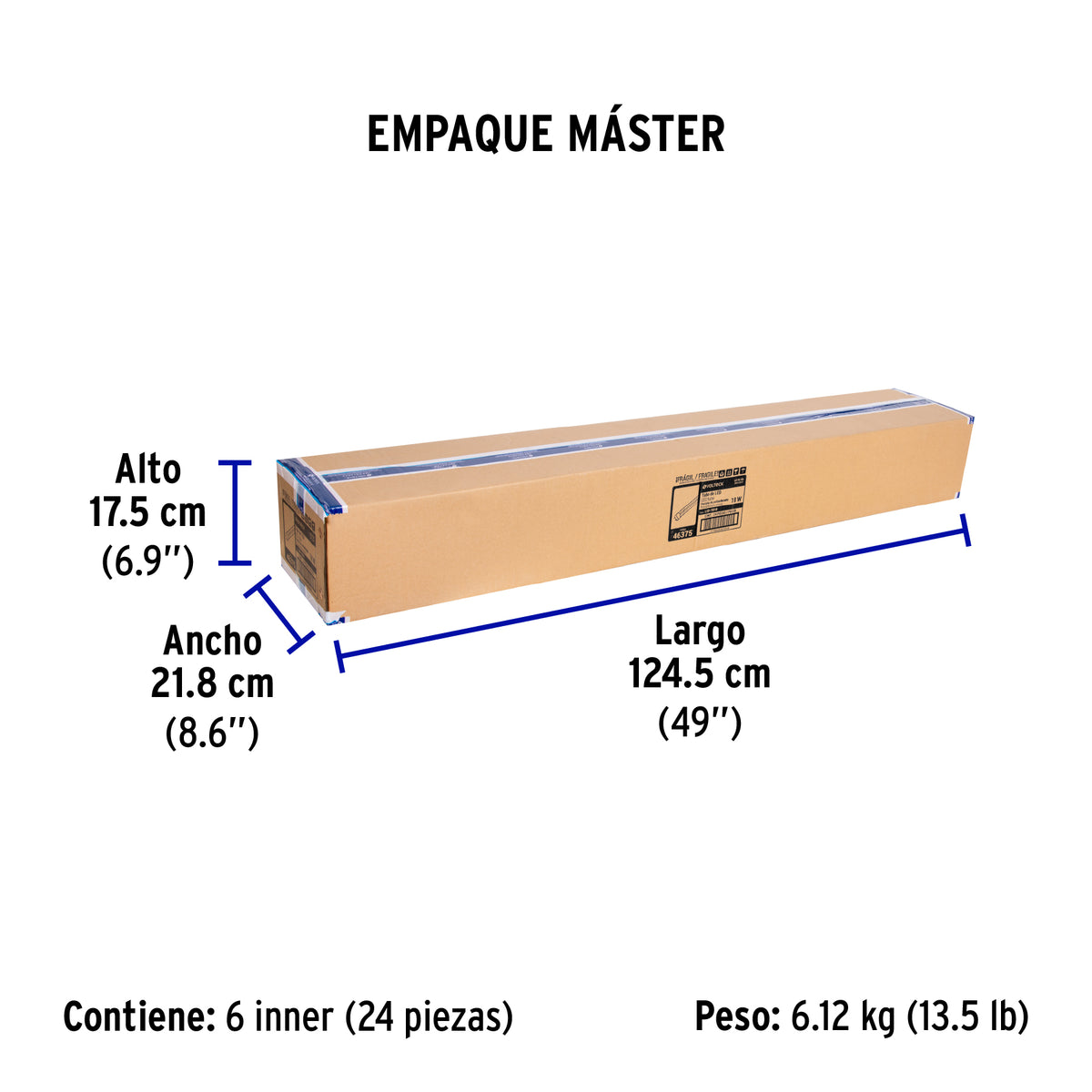 Tubo de LED T8, pantalla transparente, base G13, 18W,1.2 m